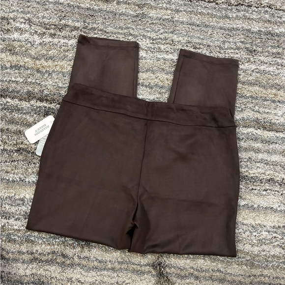 Allison Daley Faux Suede Skinny Jeggings Sz Large NWT | Brown Pull-On Jeggings- - Picture 8 of 14
